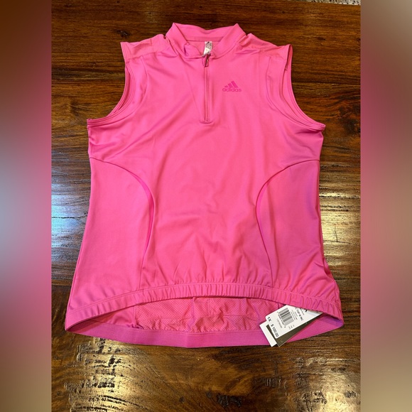 NWT! Adidas Preloved Fuchsia Women's Cycling Jersey - Size 1X (HR4451) - Picture 9 of 13